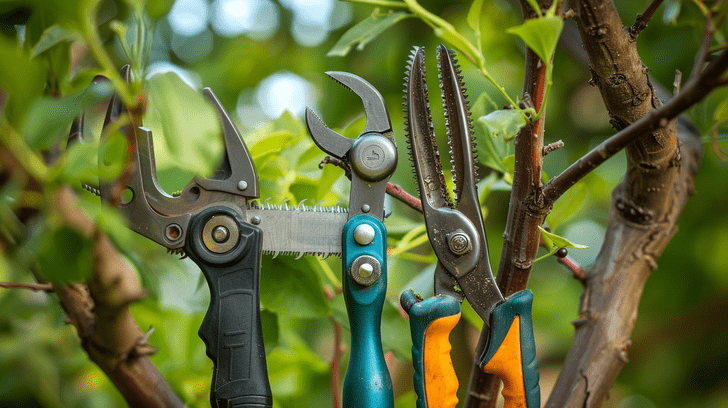 how to clean tree trimming tools